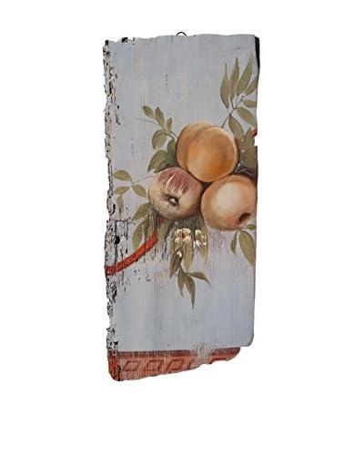 Mariani Affreschi Holztafel Ramo Di Frutta Su Fondo Azzurro