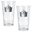 Los Angeles Kings NHL 2pc Pint Ale Glass Set - Primary Logo