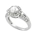 Sterling Silver Pave Style Round Cut CZ Fashion Ring