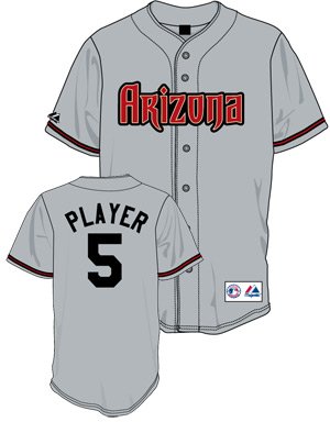 Justin Upton Jersey: Arizona Diamondbacks Adult AWAY Grey #10