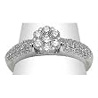 14K White Gold Diamond Ring - 0.75 Ct.