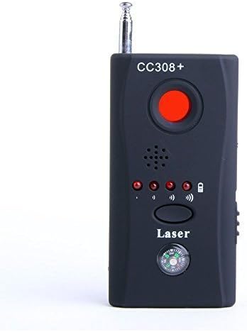 CC308 Anti-spy Signal Bug Rf Detector Hidden Camera Laser Lens GSM Device Finder with Mute Vibration, Beep, LED Indicator by MrGeeker