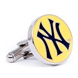 MLB New York Yankees Yellow Cufflinks