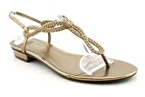 Lauren Ralph Lauren Women's Heather T-Strap Sandal,Metallic Bronze,10 B US
