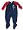 KRU - Toddler Boys Brushed Polyester Blanket Sleeper, Navy, Red (Size 4T)