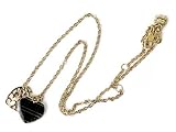 Christian Dior クリスチャン　ディオール ネックレス NECKLACE D23647 ブラック×ゴールド ハートモチーフ[並行輸入品] クリスチャン・ディオール ネックレス