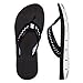 Nike Womens Flex Motion Thong Black/White Sandal 11 B - Medium