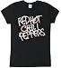 Red Hot Chili Peppers 'freehand logo' women's / juniors black t-shirt