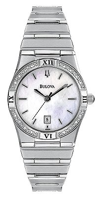 Bulova Women's 96R009 Diamond Case Calendar Watch