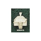 Western Michigan Broncos Solid 10K Gold ''WMU'' Backboard Pendant