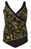 Longitude Amazon Floral Plus Size Surplice Swimsuit - Women's Swimwear Plus Size Swimsuit