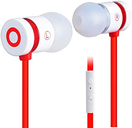 Stereo headphone,X38m Universal HiFi Metal Magic Sound Earbud Noodle Line 3.5mm In-Ear Rich Bass Earphones with Mic and Remote.