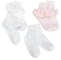 Jefferies Socks Girls  Misty 3-Pack,White (1), Pink (1), White-Style 2114 (1),6-7