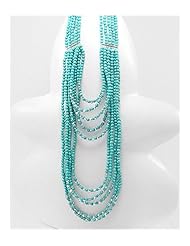Turquoise Necklace In 92.5 Sterling Silver