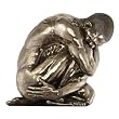 Inward Man Nude Modern statue home garden sculpture New (The Digital Angel)