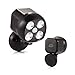 EasGear® 600-Lumen Bright Weatherproof Wireless Battery Powered 4 Led Motion Sensor Outdoor Spotlight Wall Light with PIR Motion Sensor & Light Sensor（4*3w Led Bulbs，Black）