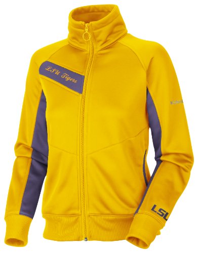 Columbia NCAA Women's Louisiana State Fightin Tigers Velocity Trackster (MLB Gold, Purple, Medium)