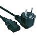 European Union (EU) Certified Power Cord connects AC Adapter to European wall outlets