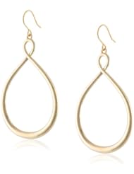 Kenneth Cole New York "Shiny Earrings" Gold Large Figure 8 Drop Earrings