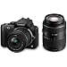 Panasonic Lumix DMC-G3WEG-K Systemkamera (16 Megapixel, 7,5 cm (3 Zoll) Touchscreen, elek. Sucher) Geh�use schwarz inkl. Lumix G Vario 14-42mm und 45-200mm Objektive