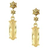 Southern Exposure Topaz Color Oval Cut Drop Earrings