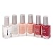 Created by New York Citys first organic spa, Priti Polish is nontoxic polish that's free of known carcinogens: formaldehyde, dibutyl phthalate (DBP) and toluene, making it safe enough for use on pregnant women and little girls. Available in five colors and 2-in-1 Top and Base Coat (sold separately). .43 fl. oz. Naturally derived from corn and soy, our polish remover is free of carcinogens and petroleum; contains orange oil to nourish the nail bed. 100% biodegradable. 4 fl. oz. Made in the USA. Naturally derived from corn and soy, this nail polish remover is free of carcinogens and petroleum and contains orange oil to nourish the nail bed to encourage healthy nail growth. 100% biodegradable. 4 fl. oz. USA. Nail polish is available in: (listed in order from left to right) Clear (top and base coat) White ballet (shimmery white mist) Truly Yours Carnation (pink gauze with delicate opal glimmer) Iced ginger rose (frosty metallic ginger rose) Tom Thumb (brown mauve adobe) Petunia (glossy warm blue red) Roll bottle gently between palms before use. Apply 2-3 coats of polish to a clean, dry nail. For best results, use with Priti Top and Base Coat. Use Soy Polish Remover to remove polish. Priti was launched in 2005 as a green alternative to traditional spa experiences and products. The nail polish is formaldehyde-, DBP- and toluene-free, and the bottle, wand, lid and brush are completely recyclable. The polish remover is made from soy naturally derived from