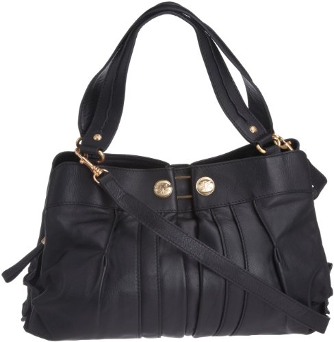 Ri2k Womens Gaenor GAB4312 Triple Compartment Black