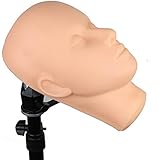Dreamhair Soft Skin Massage and Makeup Face Fine Quality Makeup Trainning Mannequin Head with Eyes on It for Eyelash Practice