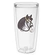 Horse (Gray & White) 16 oz Insulated Beverage Tumbler, Clear
