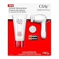 Olay Professional Pro X Advanced Cleansing System + 1 Extra Head + 177ml Exfoliating Renewal Cleanser + 2AA Batteries