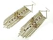 Goldtone Seed Bead Tassel Dangle Earrings Fashion Jewelry