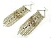 Goldtone Seed Bead Tassel Dangle Earrings Fashion Jewelry