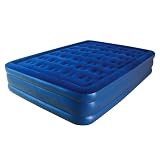 Pure Comfort Queen Size Airbed Flock Top - Blue