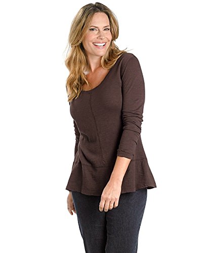 Woolrich Women's Callowhill Sueded Slub Long Sleeve Scoop Tee