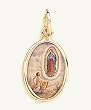 Gold Plated Religious Medal - Our Lady of Guadalupe