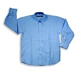 Perry Ellis - Boys Long Sleeve Button Down Dress Shirt, Blue