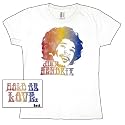 Jimi Hendrix - Rainbow Jimi Ladies T-Shirt by Junk Food