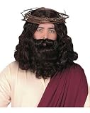 Jesus Wig, Beard and Mustache Set Adult Accessory