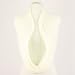 Ladies Winter Chunky Weave Wide Knit Chain Circle Loop Eternity Snow Scarf Ivory