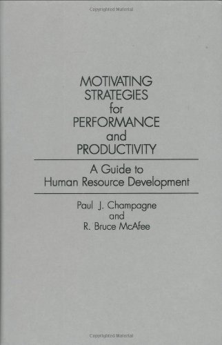 Motivating Strategies for Performance and Productivity: A Guide to Human Resource Development