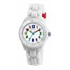 Tikkers Kinder und Jugendliche-Armbanduhr Analog Plastik weiss TK0017