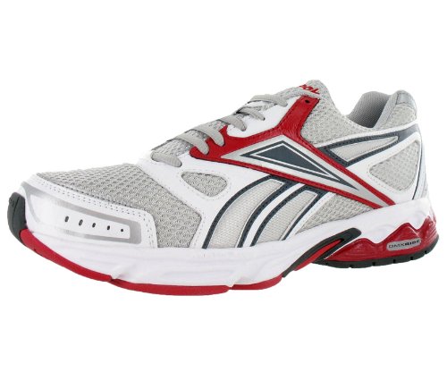 Reebok Men's Instant Running Shoe,Silver/White/Excellent Red/Gravel,7.5 M US