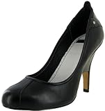 DIESEL Jeans Cuddle Womens Classic Leather Round Toe Pumps Shoes High Heels Black