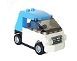 Smart Car (White & Blue) - Custom LEGO Kit