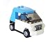 Smart Car (White & Blue) - Custom LEGO Kit