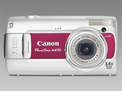 Canon Powershot A470 rot + 4 Akku&Ladegeraet+Tasche+2GB+DS |deutsch|