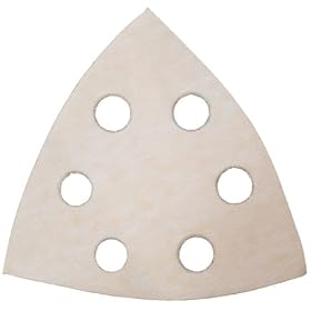 Magnate VTBS15 Hook and Loop Triangle 6 Hole Discs (Velcro) - 150 Grit; B Weight; 25 Discs Pkg by Magnate