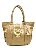 BETSEY JOHNSON Golden Goddess Designer Handbag Tote