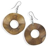 CleverSilver's Wavy Wood Fashion Earrings