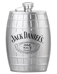 Kitchen: Jack Daniels 6-Ounce Barrel Flask - Jack Daniels Licenced barware